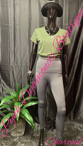 Charcoal Plus Size Leggings
