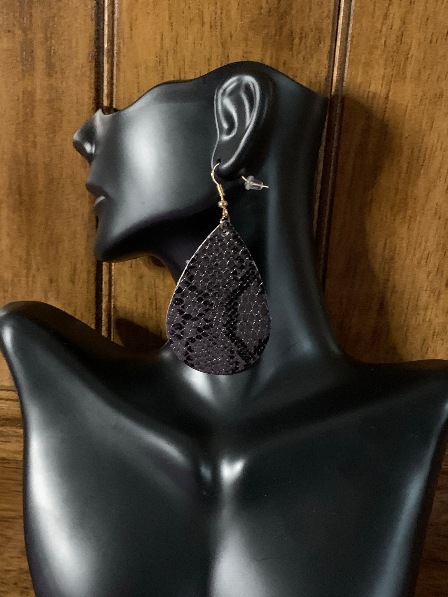 Grey Dangle Earrings