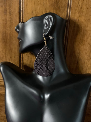 Grey Dangle Earrings