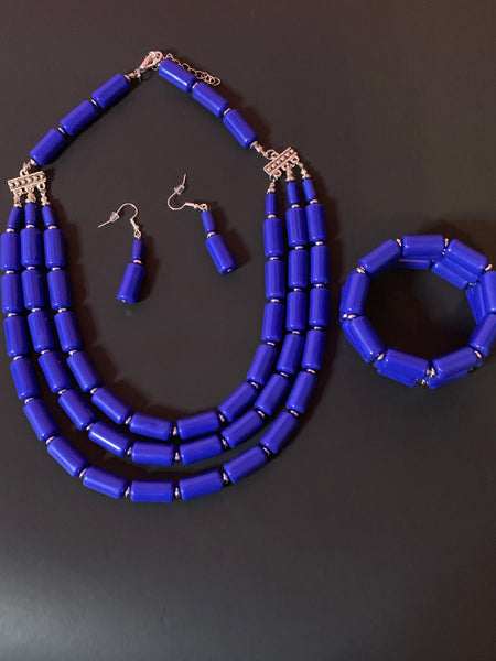 Colored  beaded necklaces