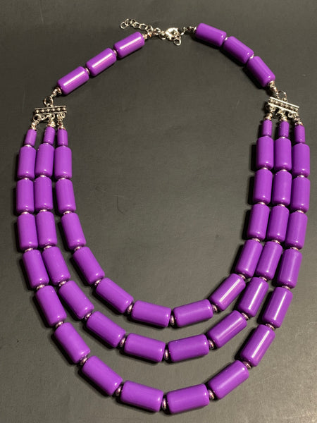 Colored  beaded necklaces