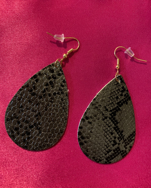 Grey Dangle Earrings