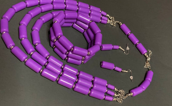 Colored  beaded necklaces