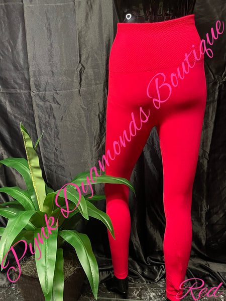 Red Plus Size Leggings