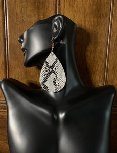 White Dangle Earrings