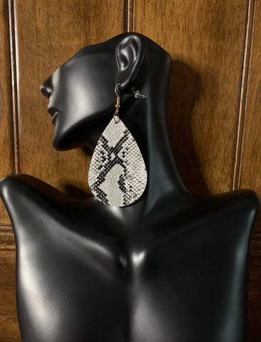 White Dangle Earrings