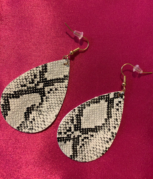 White Dangle Earrings