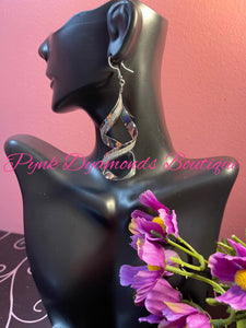 Silver Spiral Fishhook Earrings