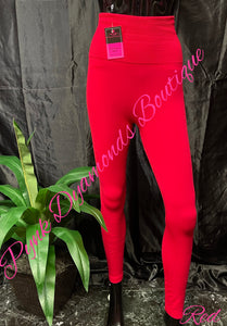 Red Plus Size Leggings