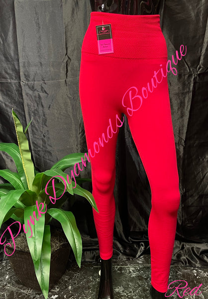 Red Plus Size Leggings
