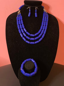 Colored  beaded necklaces