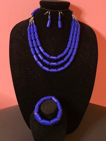 Colored  beaded necklaces