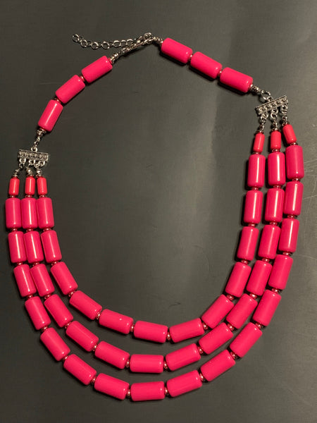 Colored  beaded necklaces