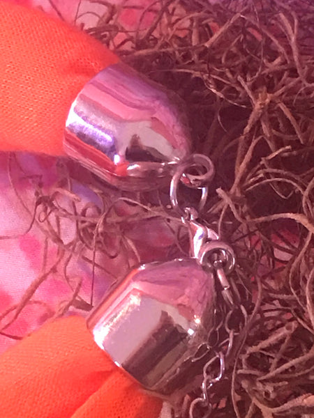 Short Orange Scarf Necklace with pendant